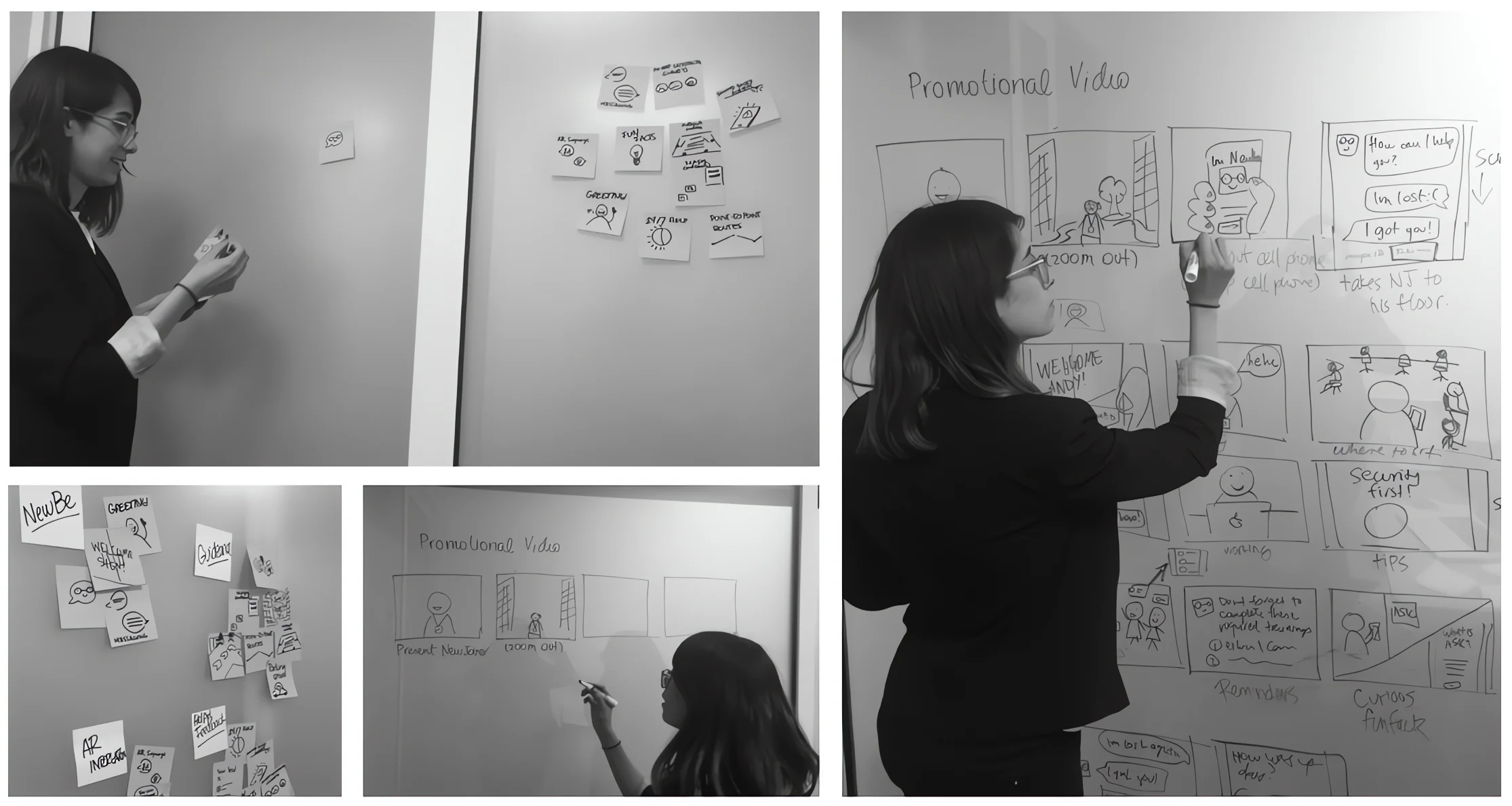 Storyboard sketch for NewBe